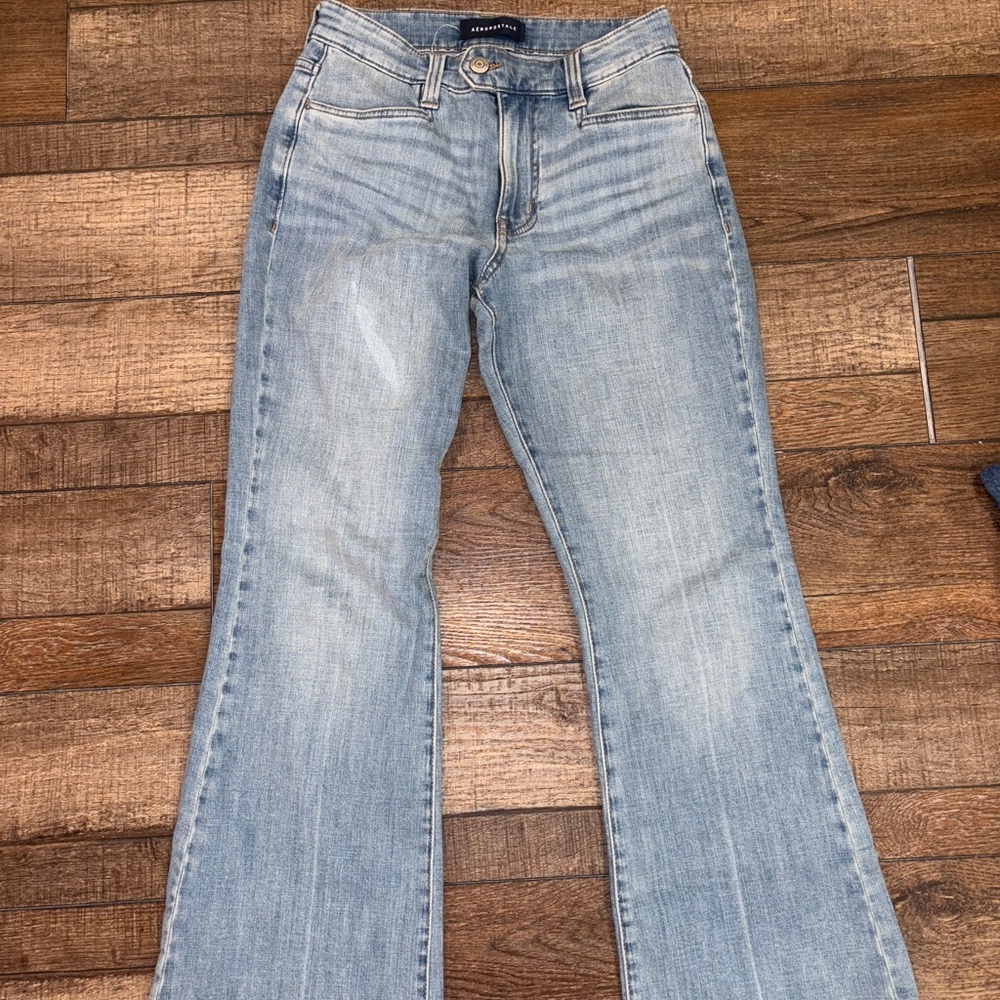 Womens Aeropostale High Rise Flare Jean